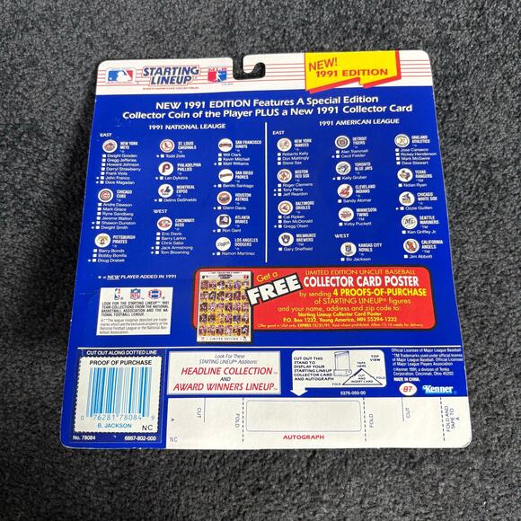 Bo Jackson Chicago White Sox Vintage 1991 Starting Lineup Figure - NIB Baseball - Picture 4 of 4